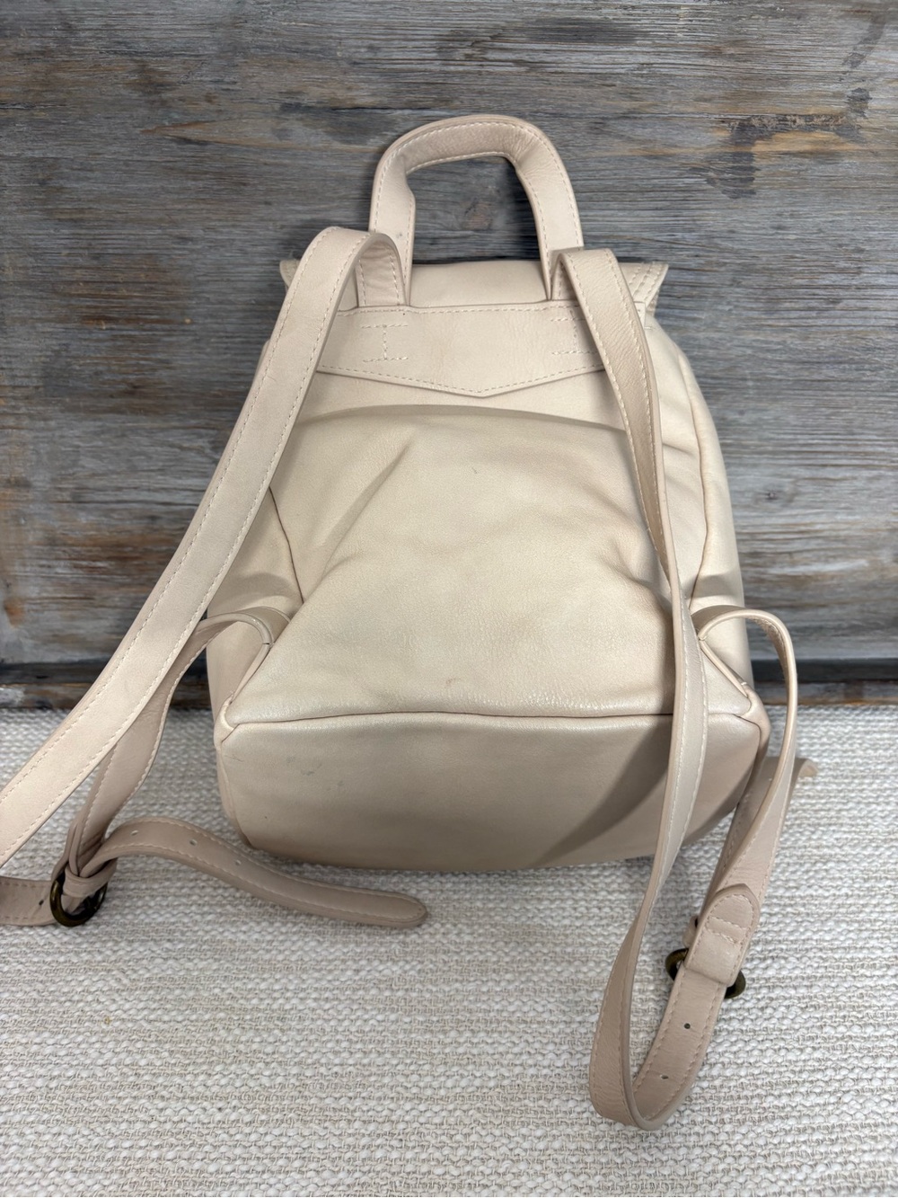 Universal Thread Cream Mini Leather Backpack - Picture 3 of 6